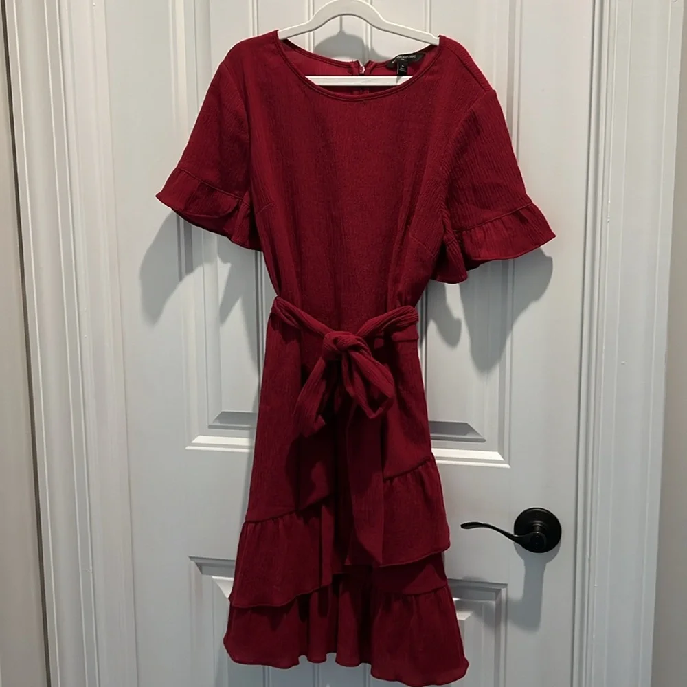 Banana Republic Red Ruffle Dress - Picture 11 of 16